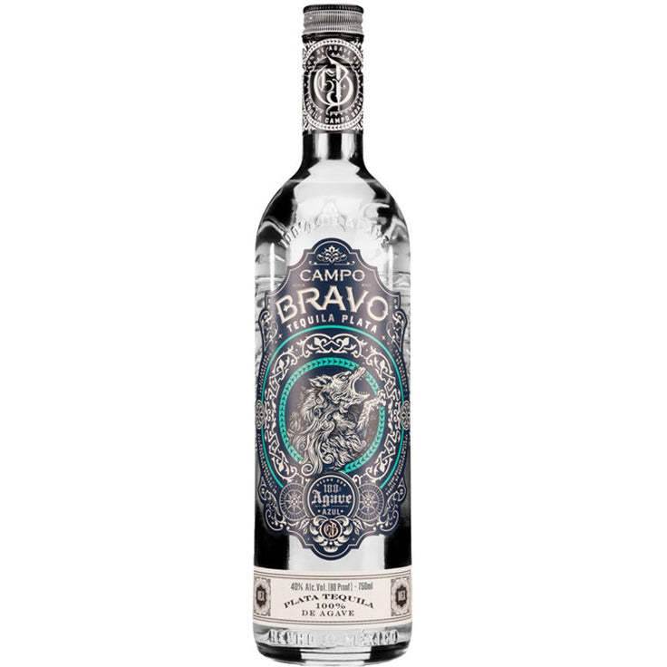Campo Bravo Plata Tequila 100% de Agave 80 Proof - Available at Wooden Cork
