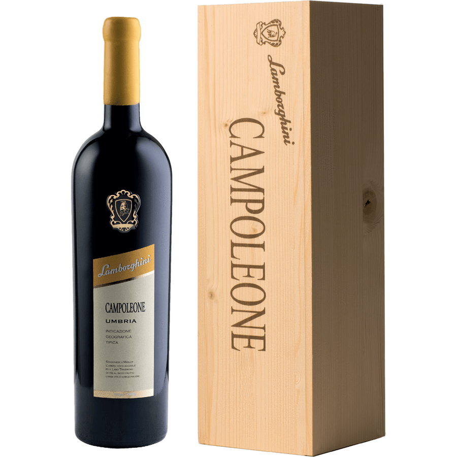 Lamborghini: Campoleone Umbria Rosso With Wooden Gift Box 1.5L - Available at Wooden Cork