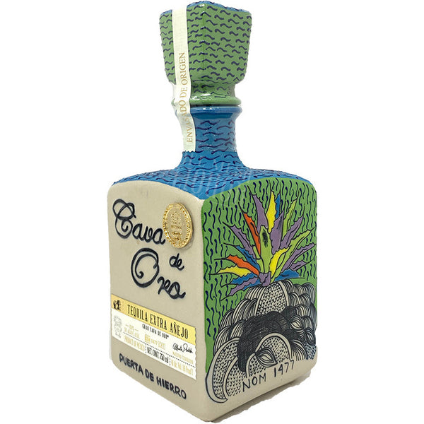 Buy Cava De Oro Extra Anejo Ceramic Tequila | Cava De Oro - Wooden