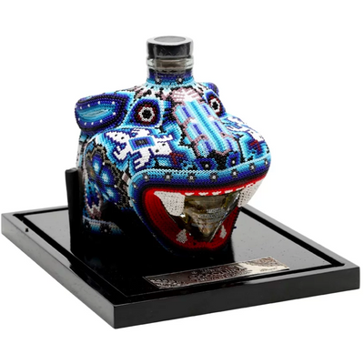 Chaquira Beaded Jaguar Blanco Tequila - Available at Wooden Cork