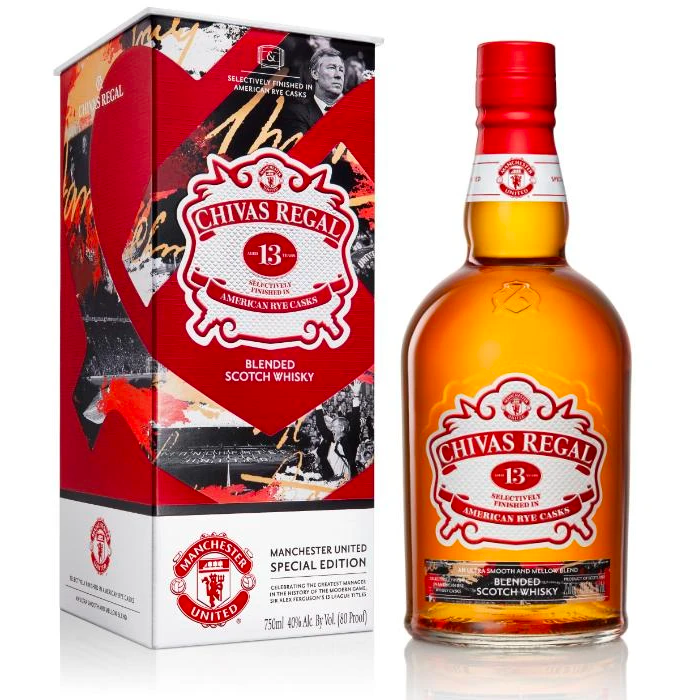 Chivas Regal 13 Year Old Manchester United Special Edition - Available at Wooden Cork