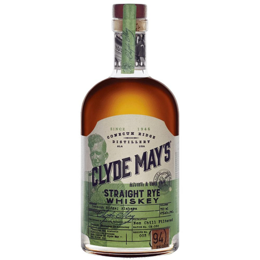 Clyde May's Straight Rye Whiskey - Available at Wooden Cork