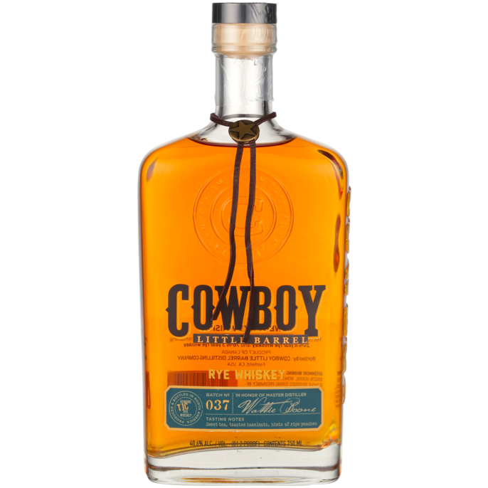 Cowboy Little Barrel Rye Whiskey - Available at Wooden Cork