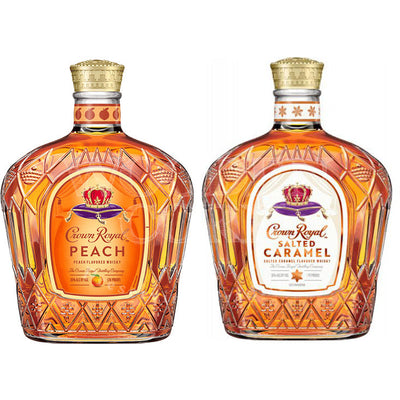 Crown Royal Peach & Salted Caramel Bundle - Available at Wooden Cork