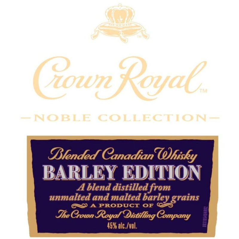 Crown Royal Noble Collection Barley Edition Canadian Whisky 750ml Wooden Cork