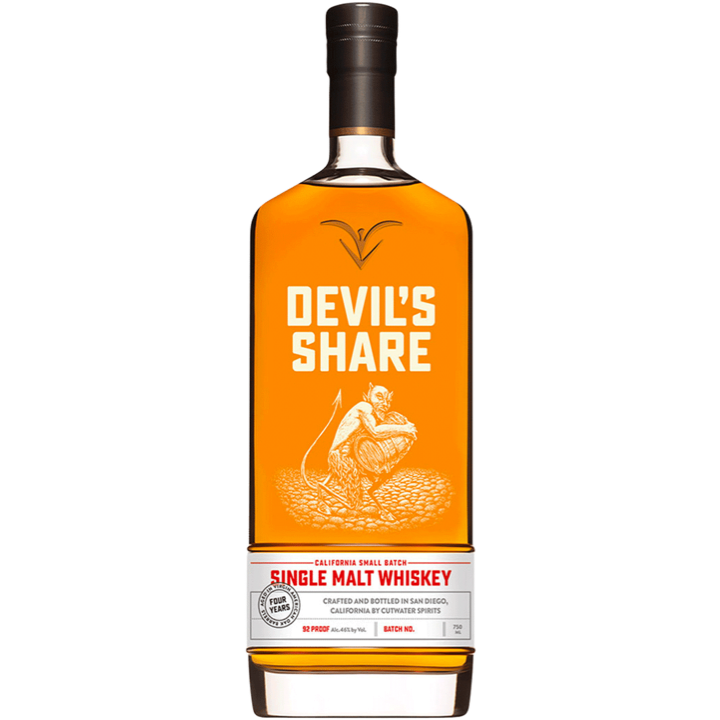 Cutwater Devil’s Share Single Malt American Whiskey - Available at Wooden Cork