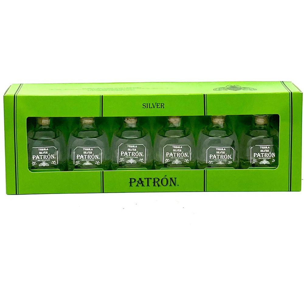 Patron Silver Tequila 6 X 50ml Pack – Wooden Cork