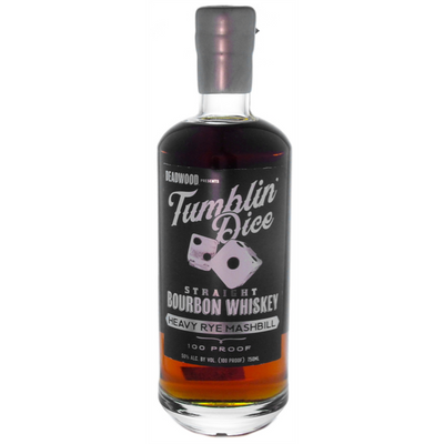 Deadwood Tumblin' Dice 3 Year Old Heavy Rye Mashbill Straight Bourbon Whiskey - Available at Wooden Cork
