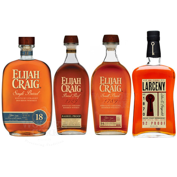 Elijah Craig 18yr + Barrel Proof + Small Batch + Larceny Bundle