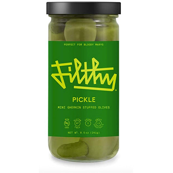 Filthy Pickle Olives 8oz - Available at Wooden Cork