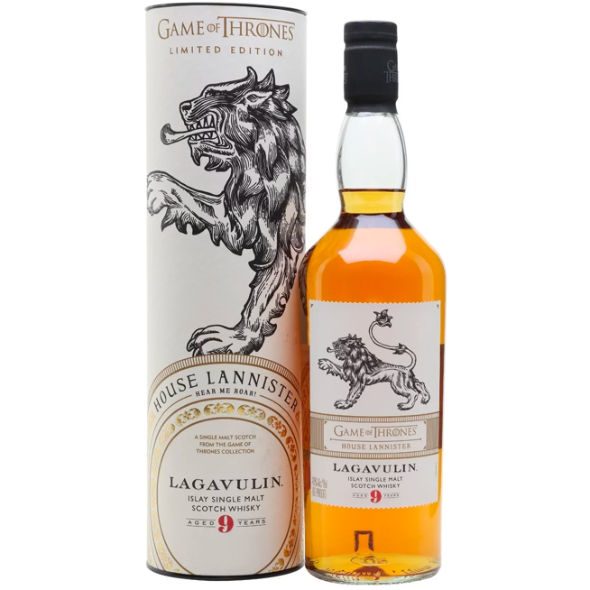 Game of Thrones House Lannister Lagavulin 9 Year Old Scotch Whisky - Available at Wooden Cork