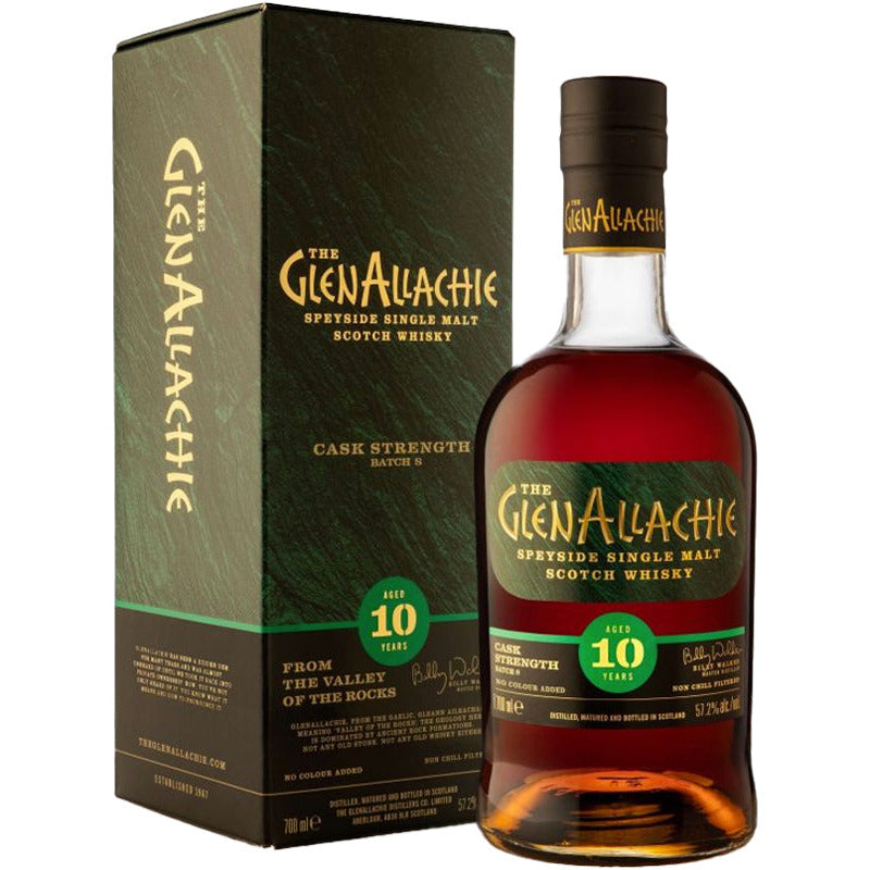 GlenAllachie 10 Year Old Cask Strength Scotch Whisky Batch 8