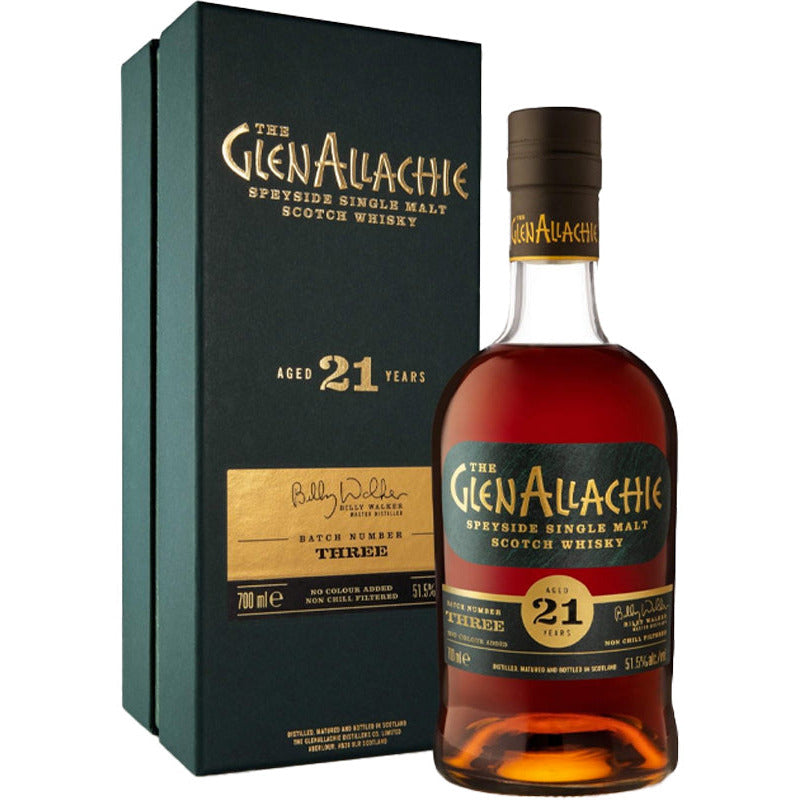 GlenAllachie 21 Year Old Single Malt Scotch Whisky Batch 3