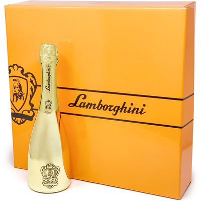 Lamborghini: Oro Vino Spumante With Crystal Glasses - Available at Wooden Cork