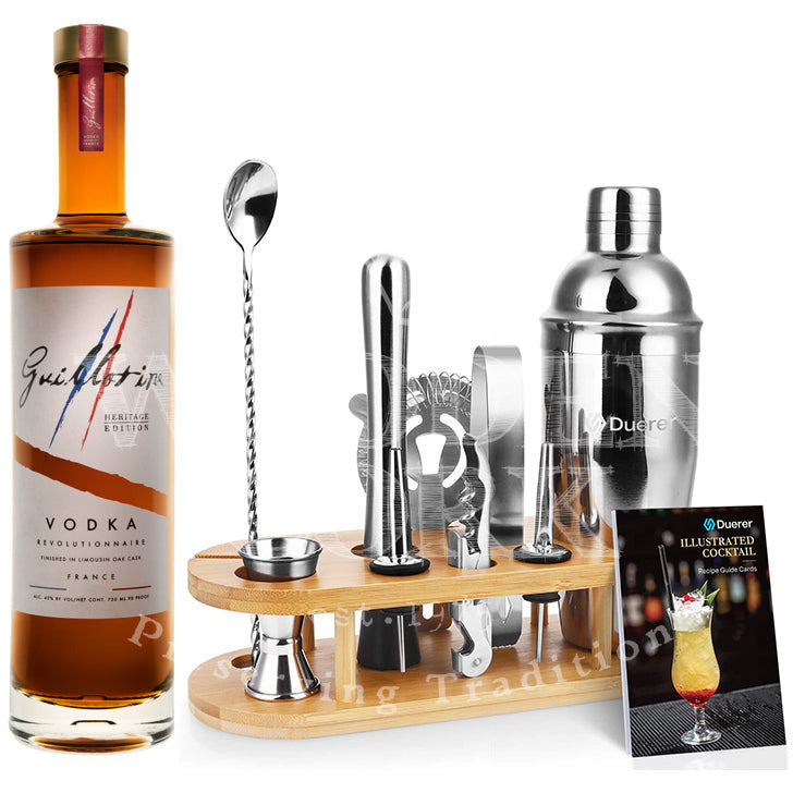 Guillotine Heritage Vodka with Bartender Kit Bundle - Available at Wooden Cork