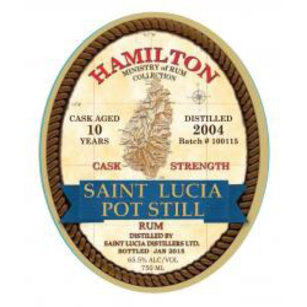 Hamilton St. Lucia Cask Strength 10 Year Old Rum - Available at Wooden Cork