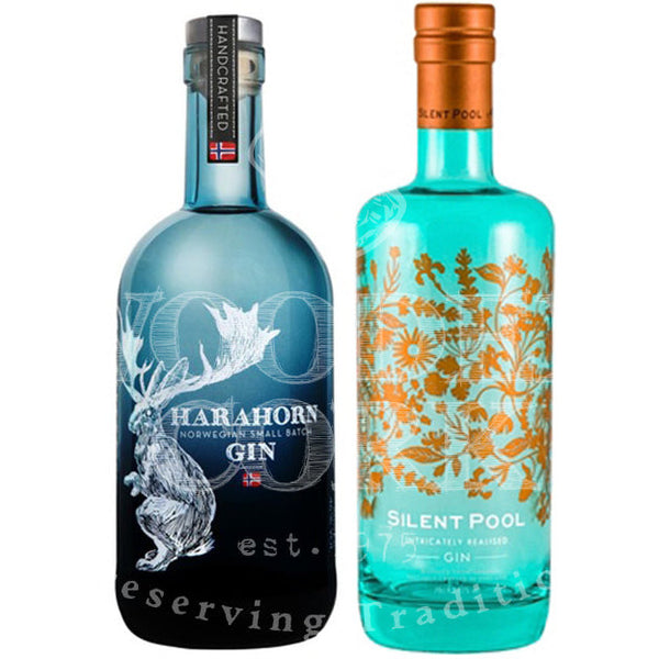 Harahorn & Silent Pool Gin Bundle | Craft Gins – Wooden Cork