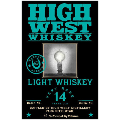 High West 14 Years Old Light Whiskey - Available at Wooden Cork