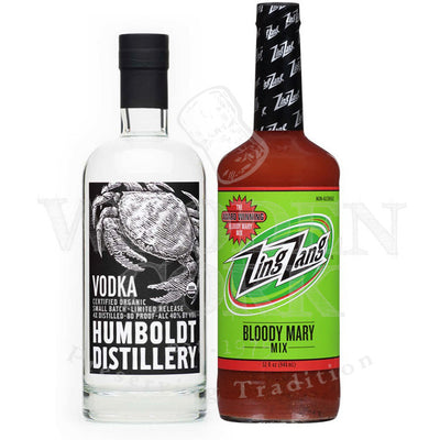 Humboldt Distillery Organic Vodka & Bloody Mary Mix Cocktail Bundle - Available at Wooden Cork