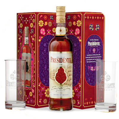 Presidente Brandy Day Of The Dead Gift Set (Limited Edition) - Available at Wooden Cork