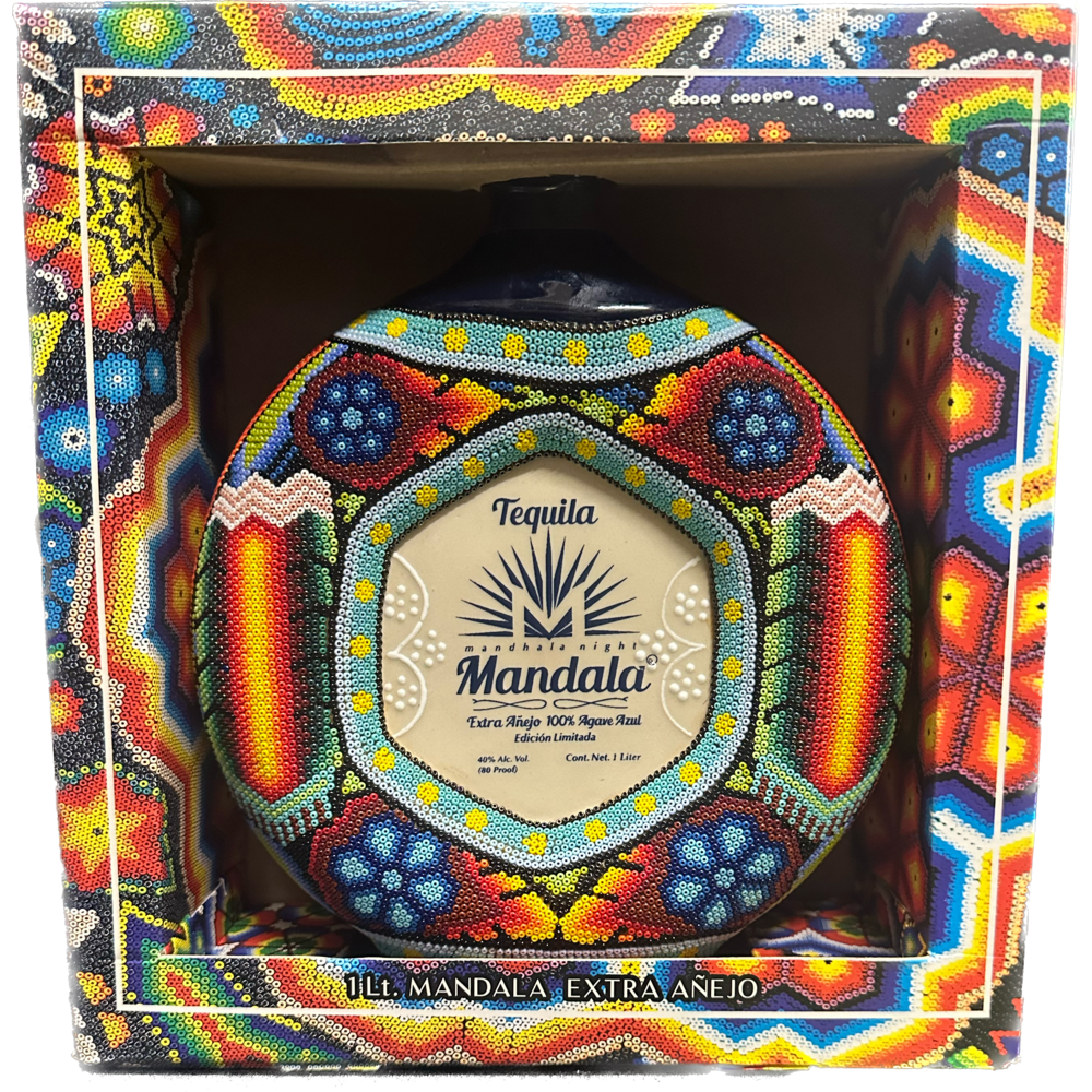 Tequila Mandala Extra Anejo Chaquira Art Limited Edition