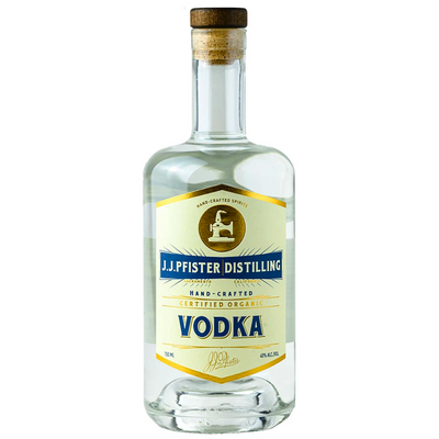 J.J. Pfister Distilling Potato Vodka - Available at Wooden Cork