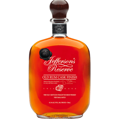 Jefferson's Reserve Old Rum Cask Finish Bourbon - Available at Wooden Cork