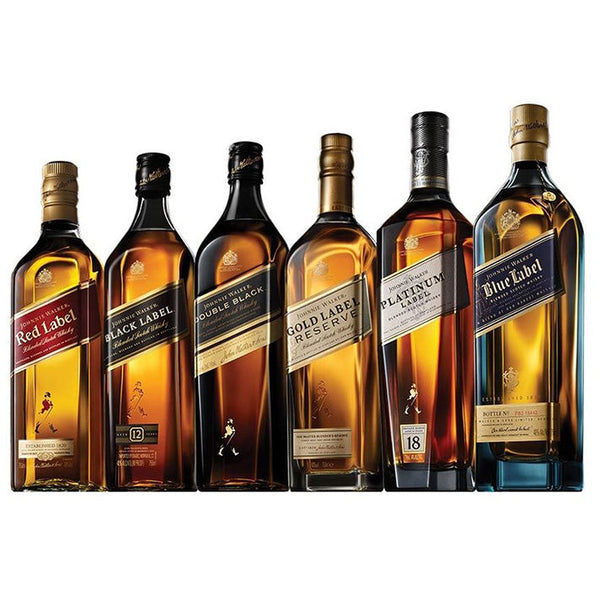 Johnnie Walker Collection Set | Black Red Double Black Gold Blue