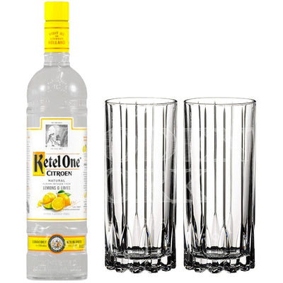 Ketel One Citroen with Glass Set Bundle - Available at Wooden Cork