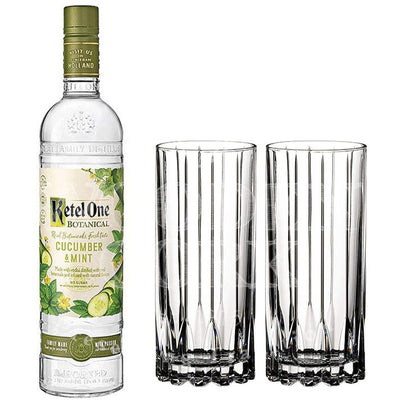 Ketel One Botanical Cucumber & Mint Vodka with Glass Set Bundle - Available at Wooden Cork