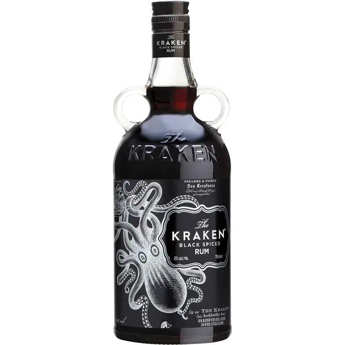 Kraken Black Spiced Rum Dark Label 70 Proof - Available at Wooden Cork