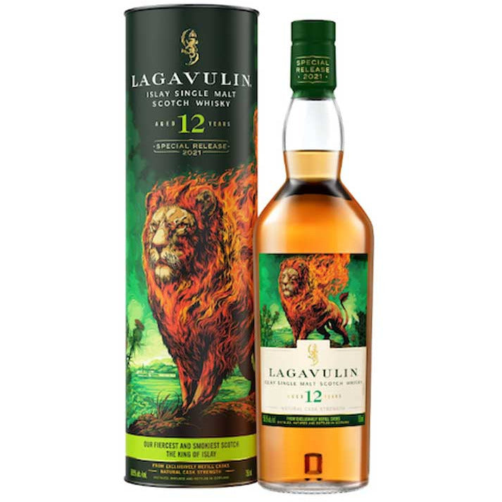 Lagavulin 12 Years The Lions Fire Scotch Whiskey 750ml - Available at Wooden Cork