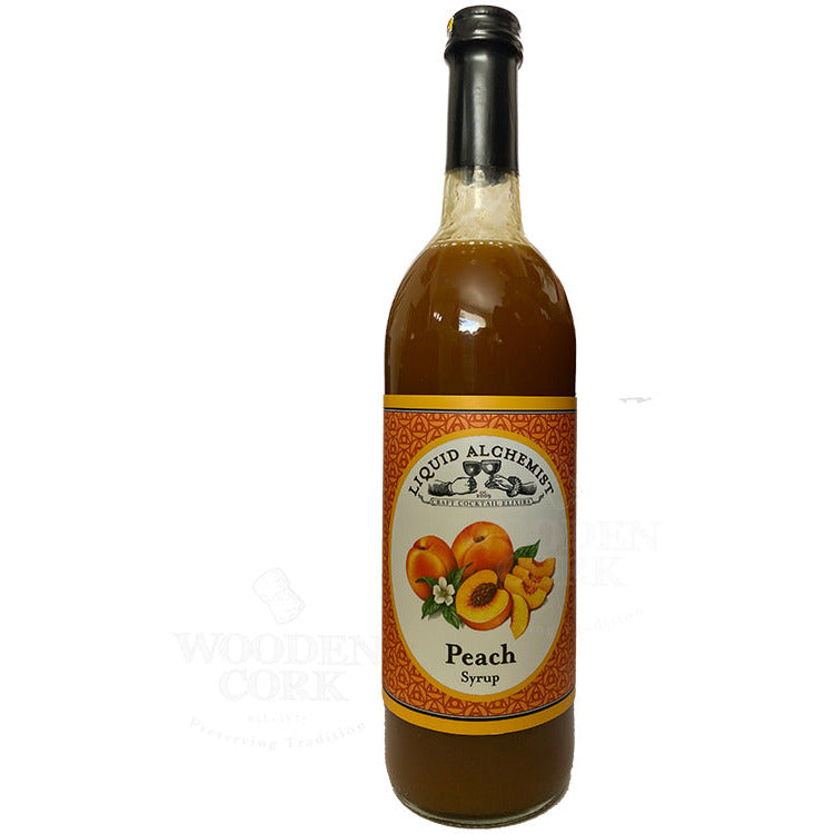 Liquid Alchemist Peach Syrup - 750ml - Available at Wooden Cork