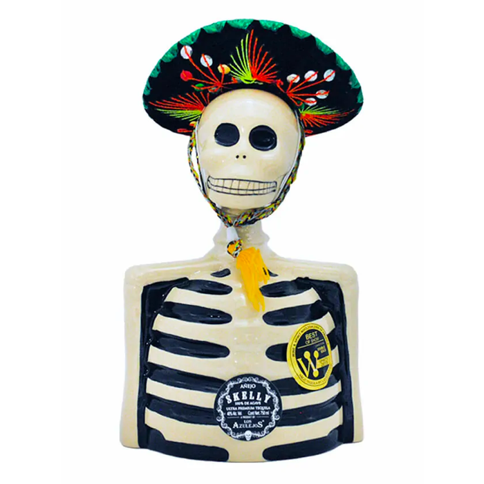 Los Azulejos Skelly Tequila Anejo - Available at Wooden Cork
