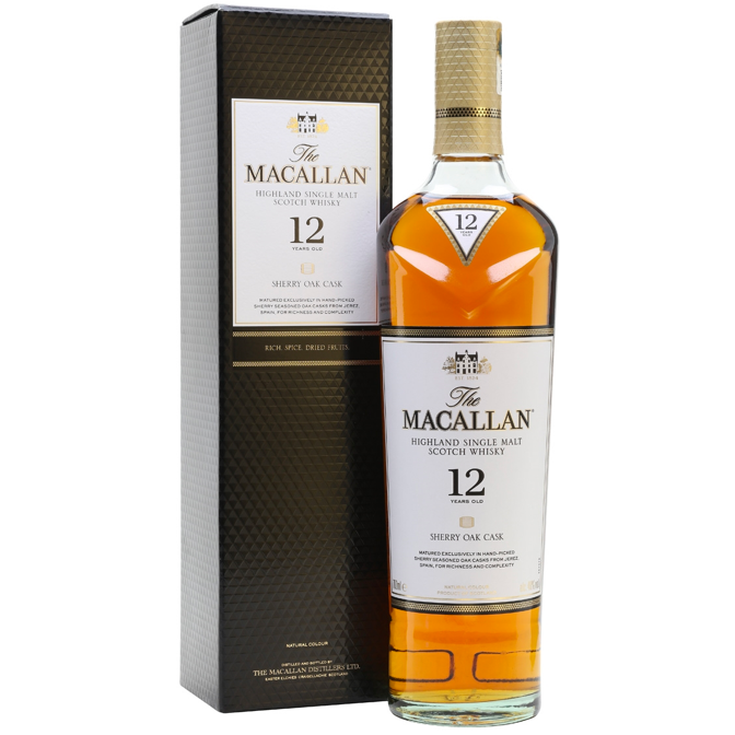 The Macallan 12 Year Old Sherry Oak - Available at Wooden Cork