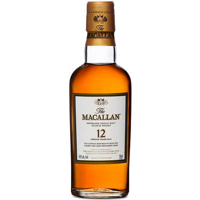 Macallan 12 Year Sherry Oak Scotch Shot 50ml - Available at Wooden Cork