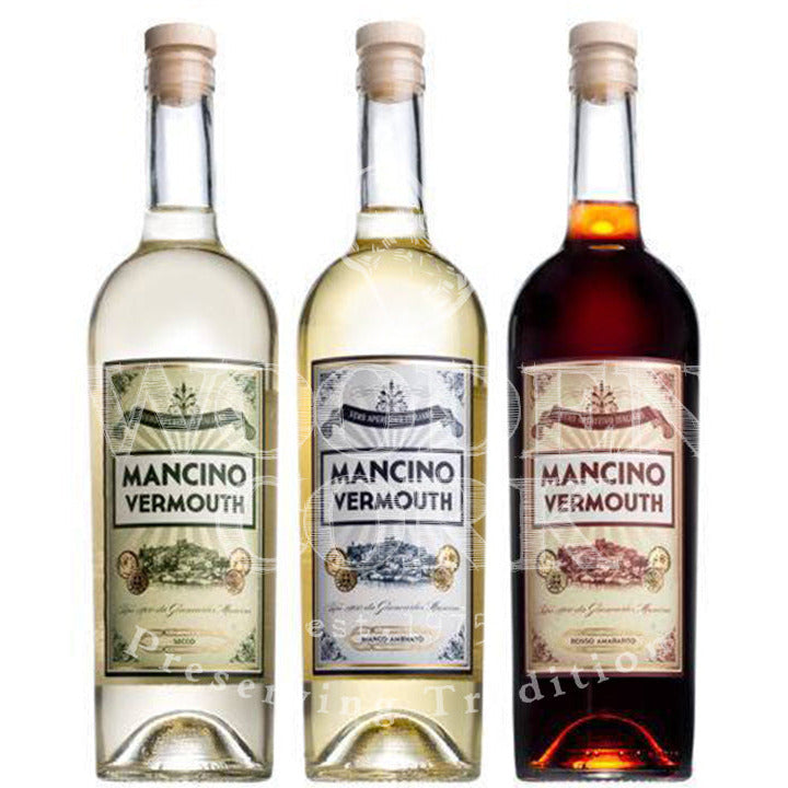 Mancino Bianco Ambrato, Rosso Amaranto & Secco Vermouth Bundle - Available at Wooden Cork