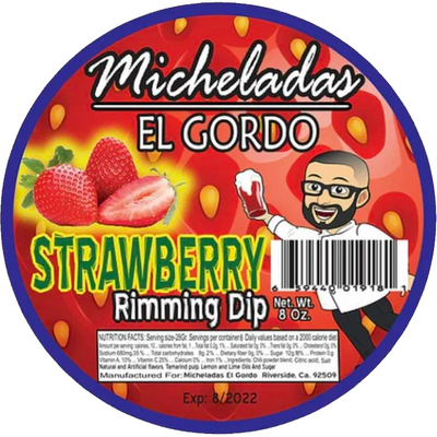 Micheladas El Gordo Strawberry Rimming Dip Chamoy - Available at Wooden Cork