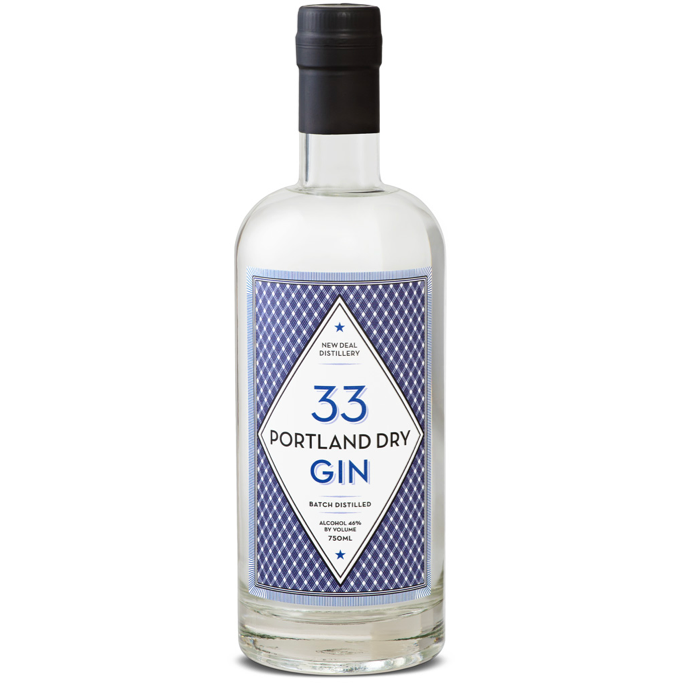 New Deal Portland Dry 33 Gin - Available at Wooden Cork