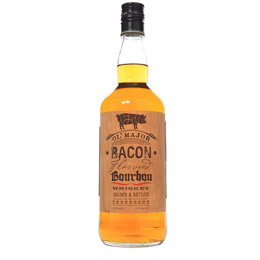 Ol’ Major Bacon Infused Bourbon - Available at Wooden Cork