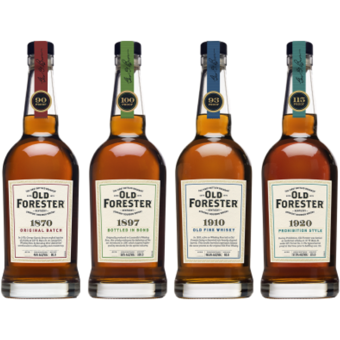 Old Forester Whiskey Row Tasting Set 4x375ml