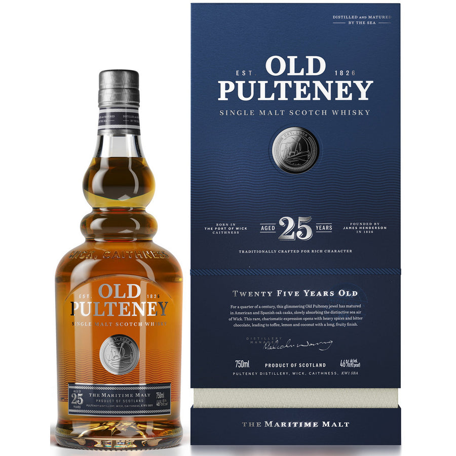 Old Pulteney 25 Years Old - Available at Wooden Cork