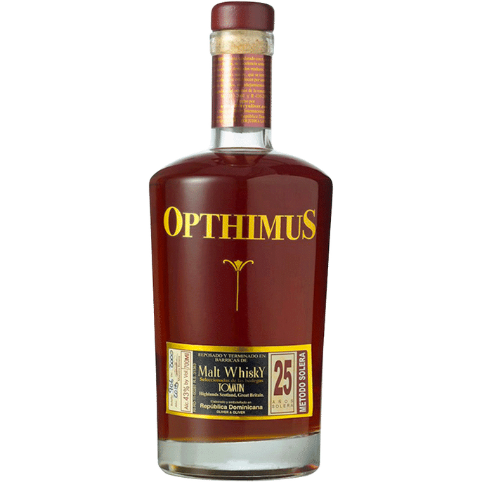 Opthimus 25 Year Rum - Available at Wooden Cork