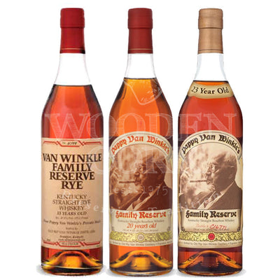 Pappy Van Winkle's Family Reserve Rye & 20 Year & 23 Year Bundle - Available at Wooden Cork