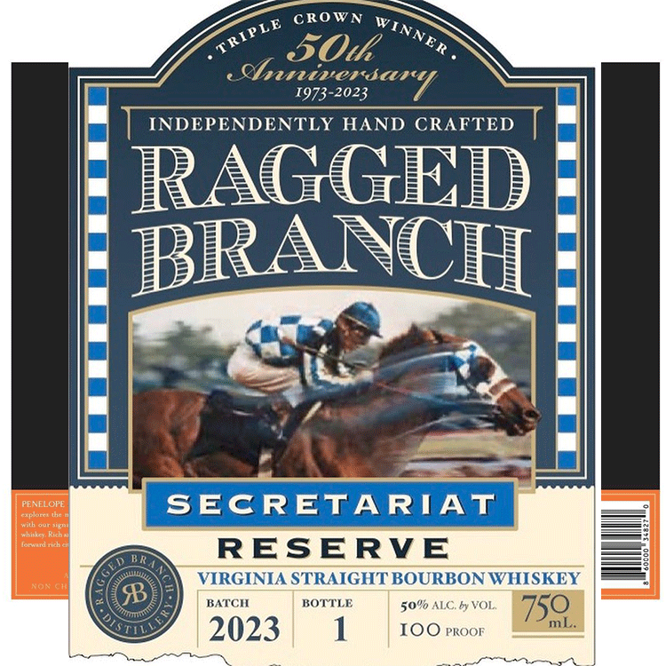 Ragged Branch Secretariat Reserve Virginia Straight Bourbon Bottled in Bond - Available at Wooden Cork