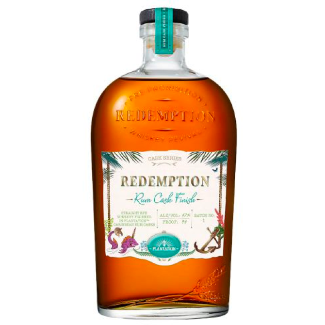 Redemption Plantation Rum Cask Finish Rye Whiskey - Available at Wooden Cork