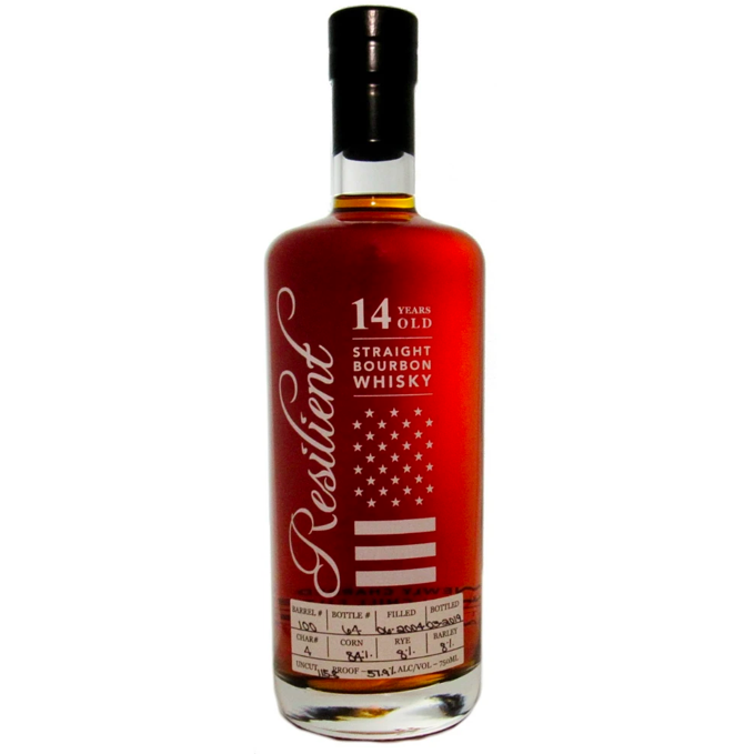 Resilient 14 Single Barrel Straight Bourbon - Available at Wooden Cork