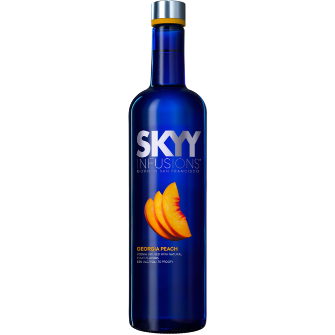 SKYY Infusions Peach Vodka 750ml Wooden Cork