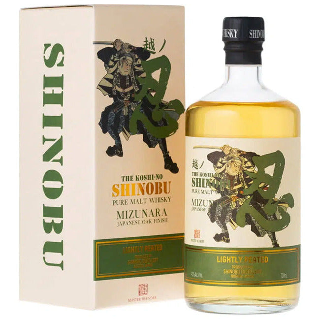 Shinobu Pure Malt Whisky Lightly Peated Mizunara Oak Finish - Available at Wooden Cork