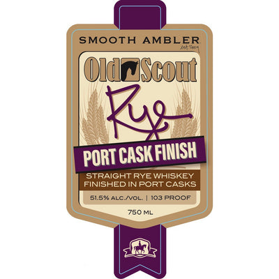 Smooth Ambler Old Scout Rye Port Cask Finish - Available at Wooden Cork